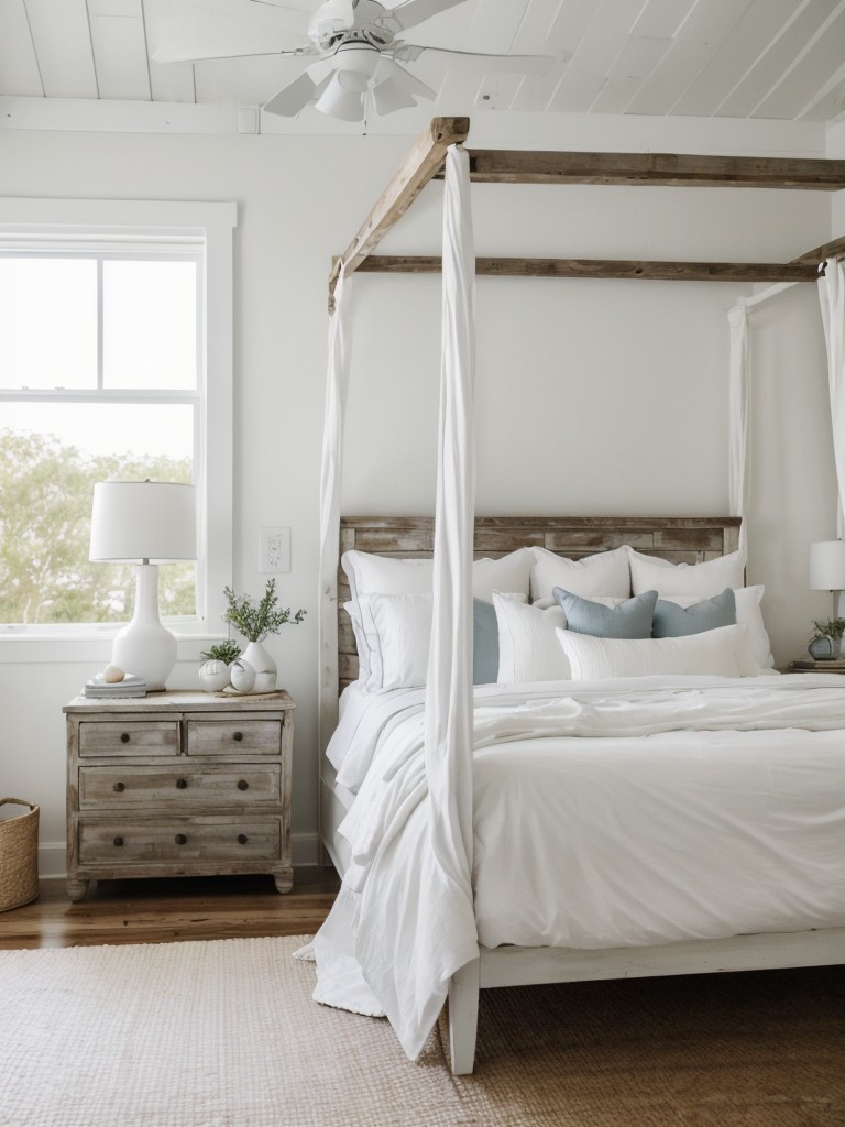 Coastal-Inspired All-White Bedroom: Serene and Chic Retreat