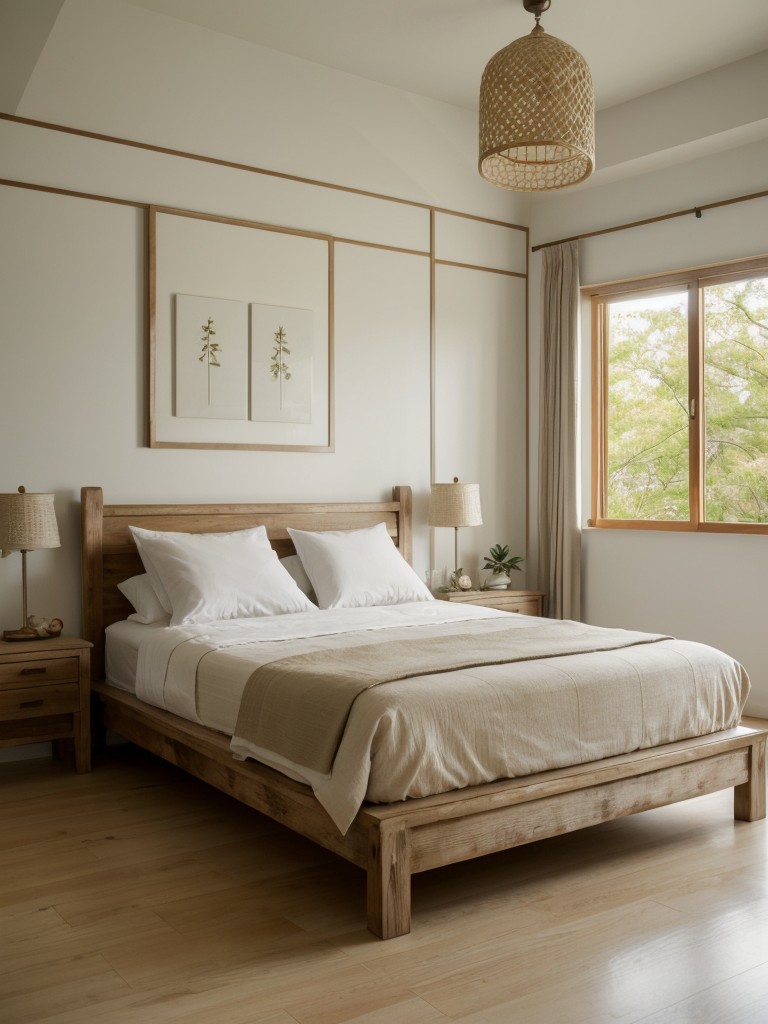 Dreamy Fairy Tale-Inspired Apartment Bedroom. Zen Design with Natural Materials.