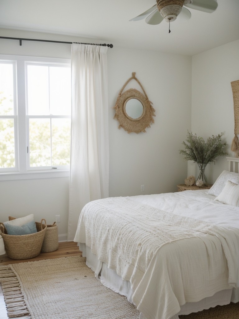 Beachy Boho Vibes in a Whimsical White Apartment