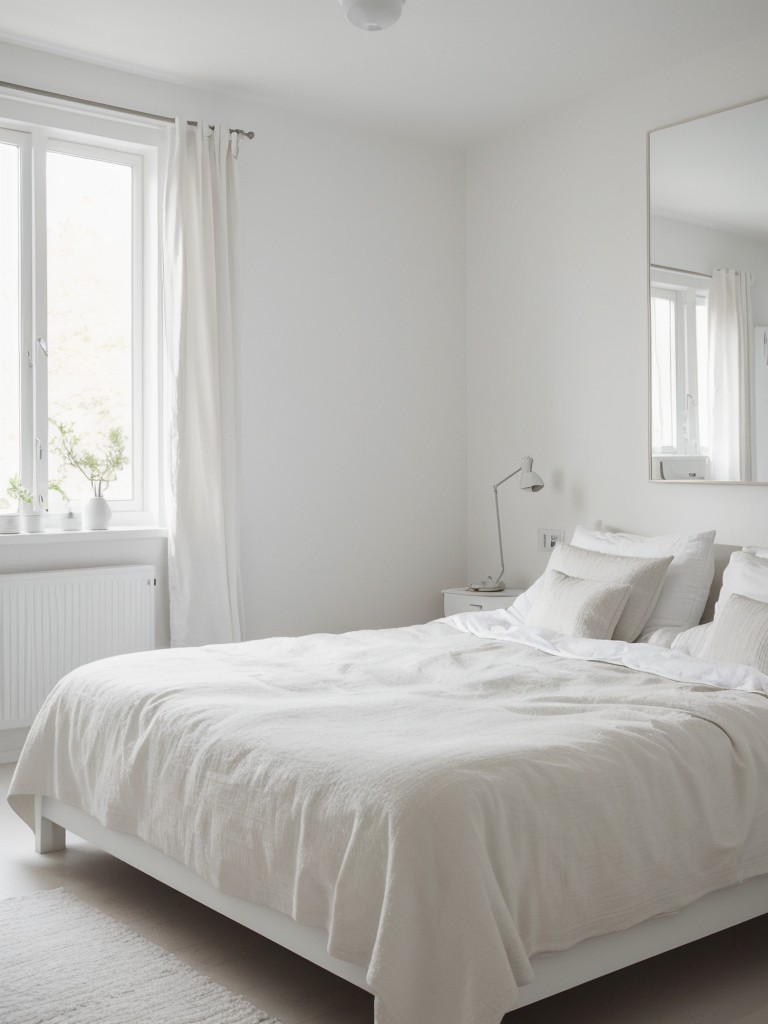 Dreamy Scandinavian Apartment: Minimalist White Bedroom Inspiration