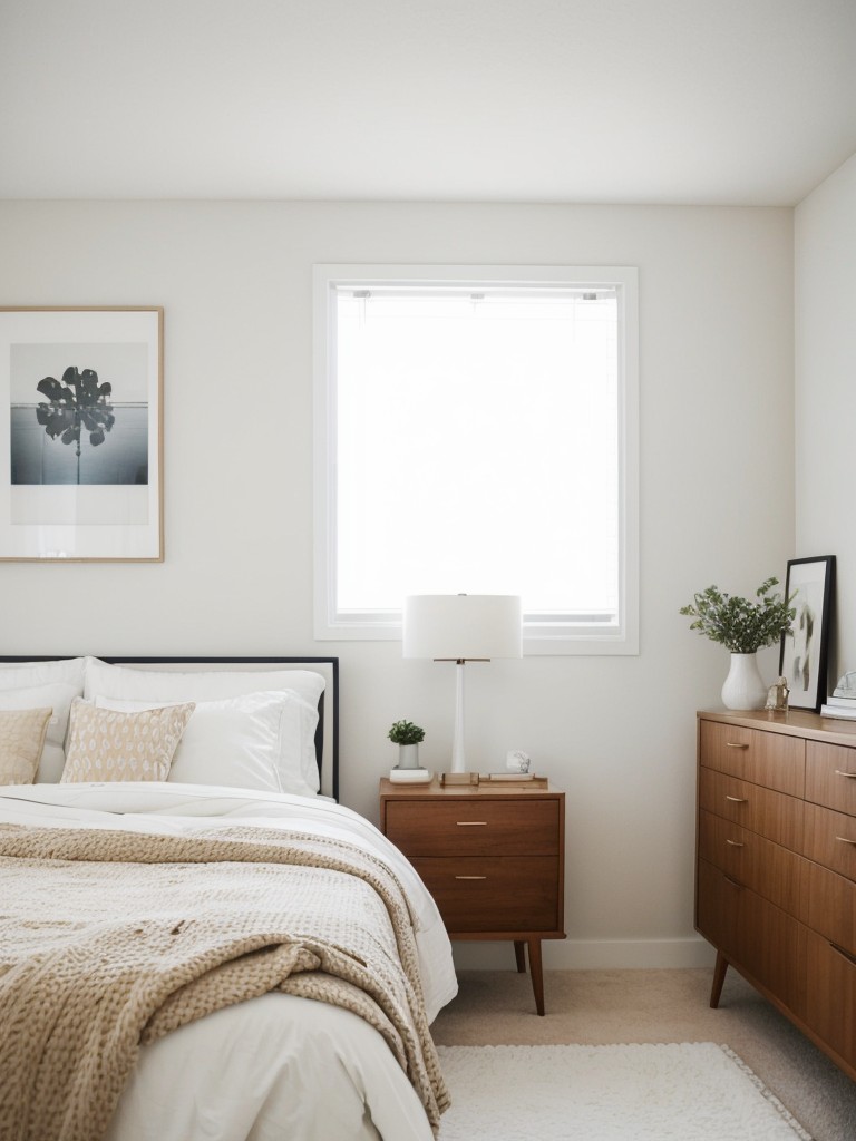 Minimalist White Bedroom Decor: Achieve Mid-Century Modern Vibes!