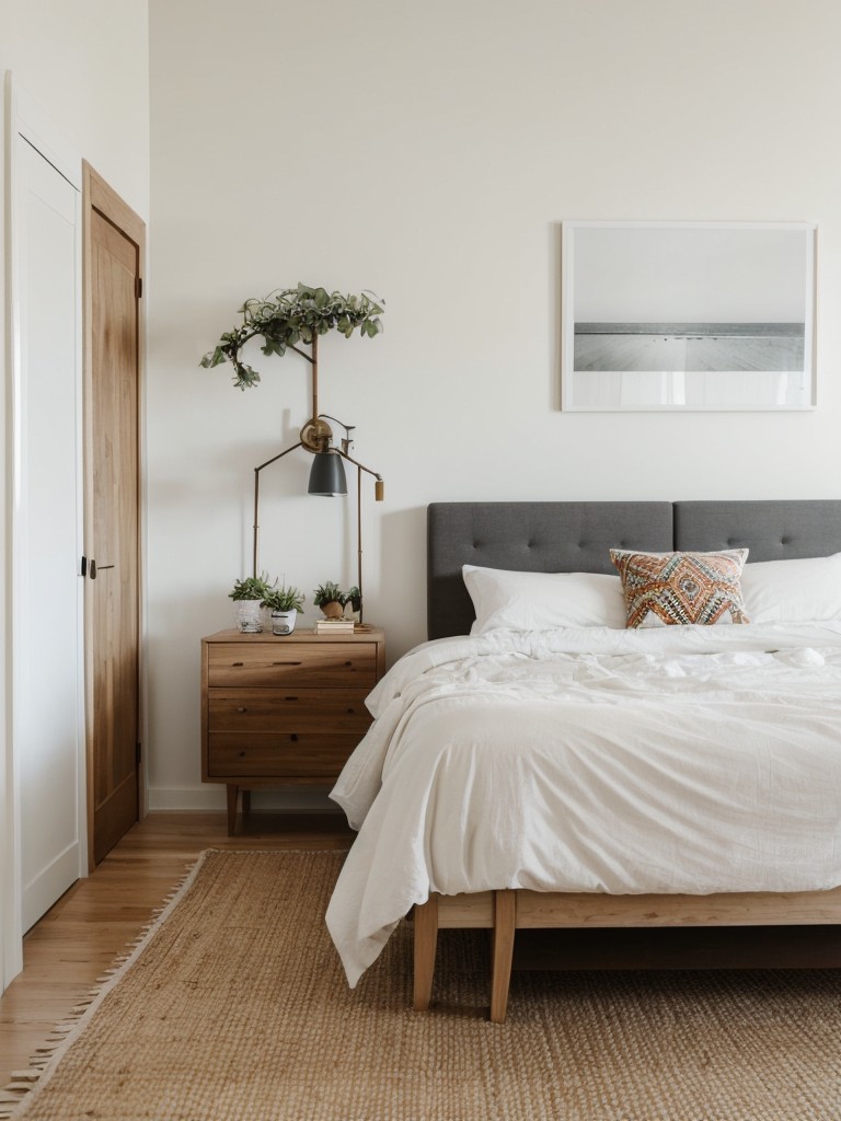 Boho Chic: Create a Modern White Apartment Bedroom