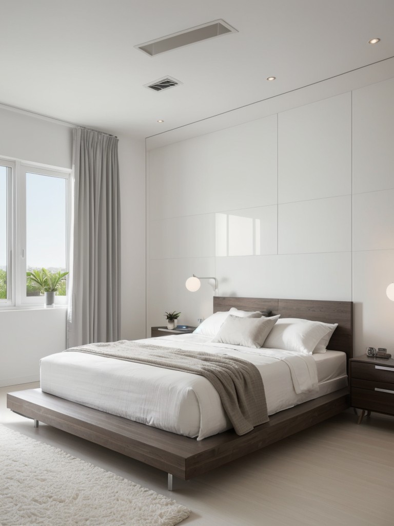 Minimalistic Apartment: Pure White Bedroom Decor Inspiration