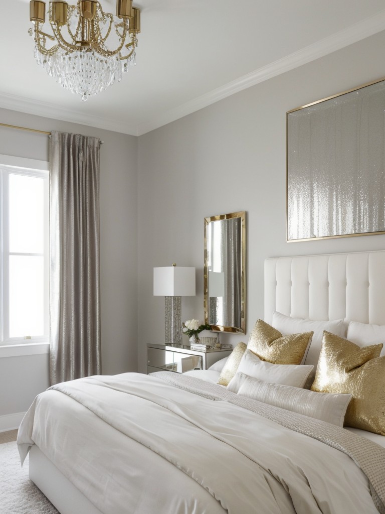 Chic and Glamorous Bedroom Decor: Elevate Your Space with Metallic Accents