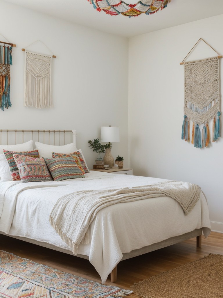 Boho Vibes: Add creativity to your bedroom with eclectic decor elements!