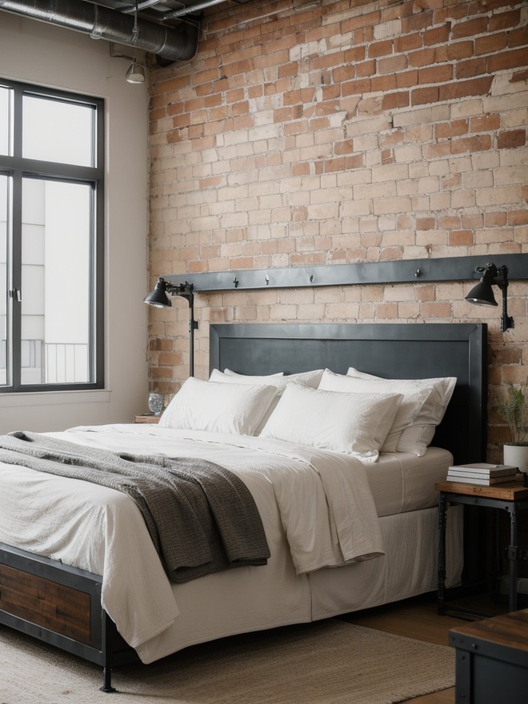 Industrial Loft Vibes: Sleek & Simple White Bedroom Decor