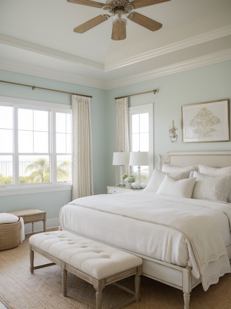 Beachy Bedroom Bliss: Timeless Coastal Retreat.