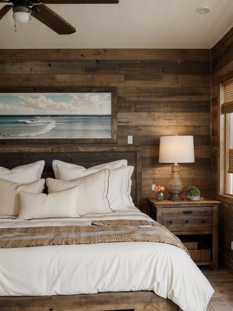 Beachy Retreat: Cozy Rustic Bedroom Ideas with Coastal Vibes