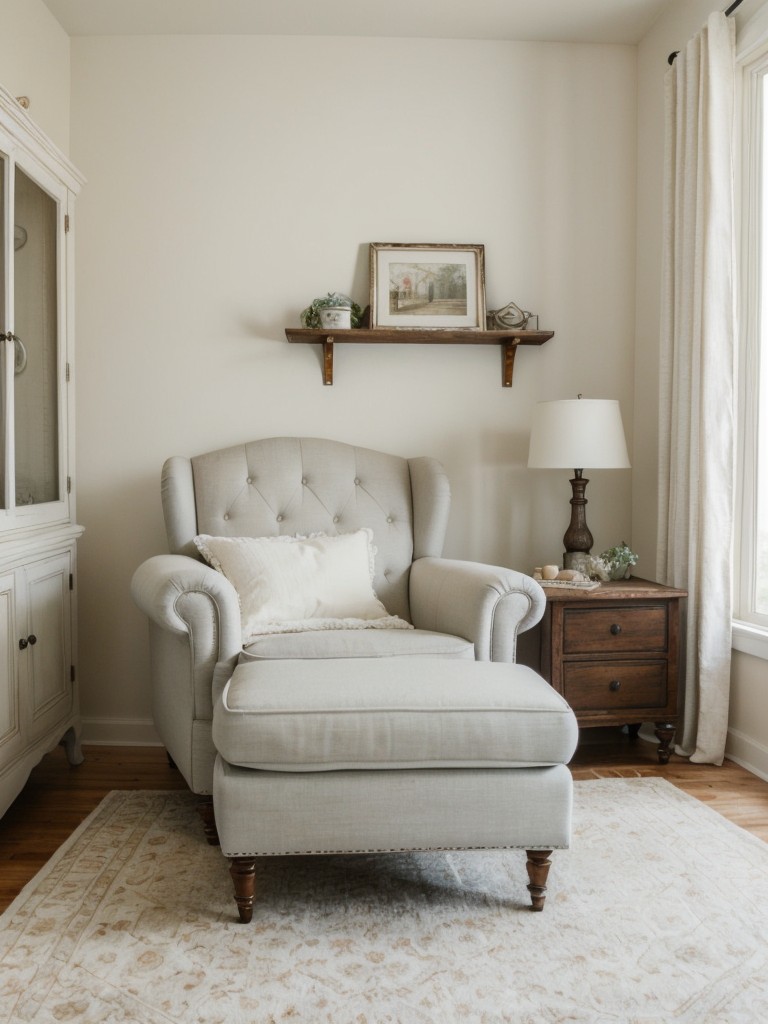 Cozy Vintage-Inspired Bedroom: Create a Shabby Chic Haven with White Décor