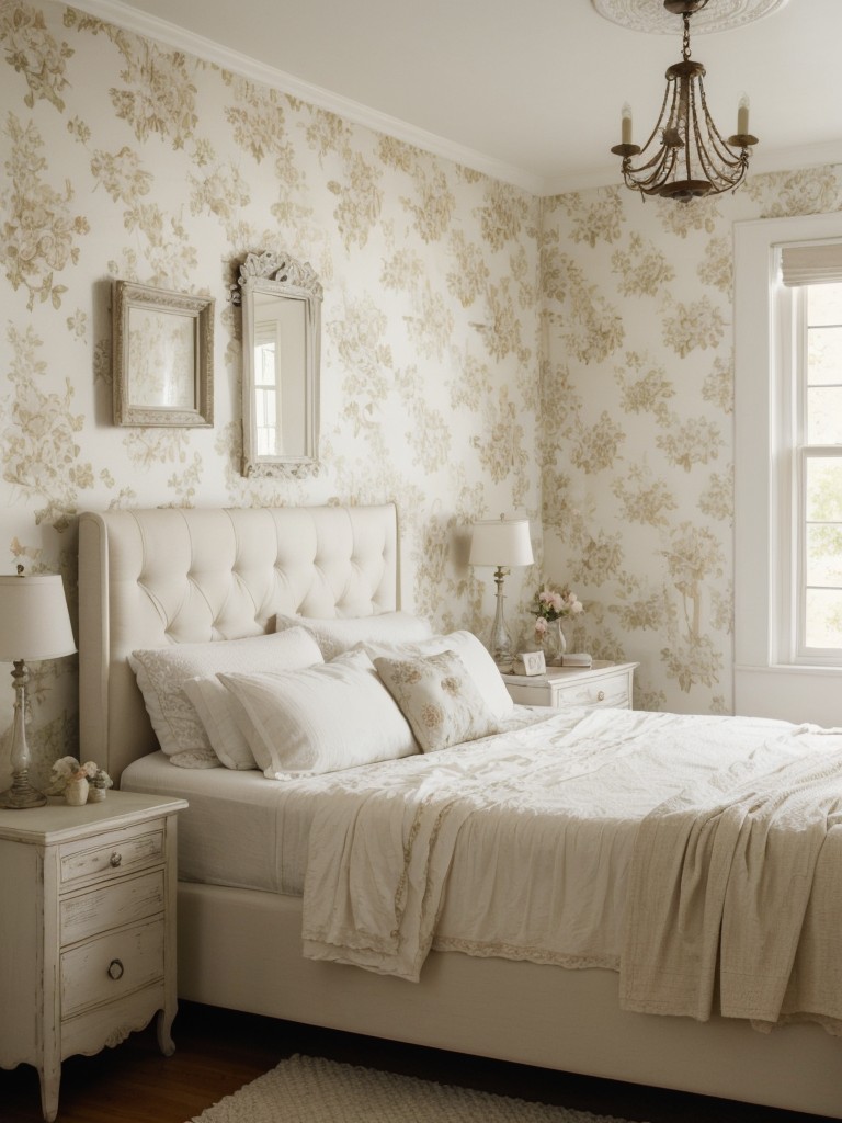 Vintage Chic Bedroom: Elevate Your Apartment with Delicate Patterns and Textures