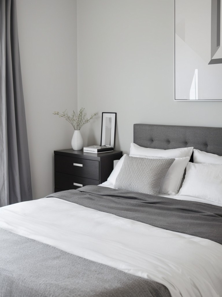 Modern Minimalist Bedroom: White & Grey Inspo