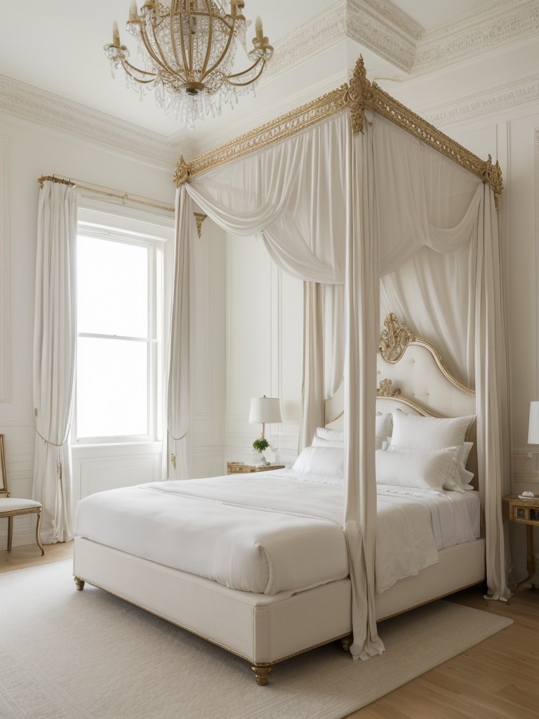 Regal White Canopy Bedroom Inspiration