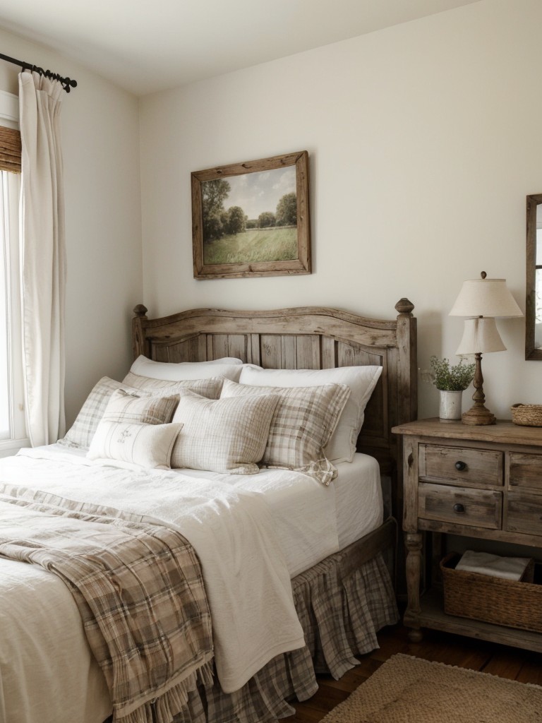 Cozy French Country Bedroom: Rustic Farmhouse Charm