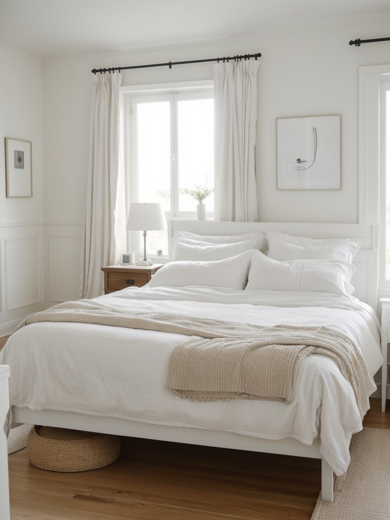 Chic Scandinavian-inspired bedroom: minimalist elegance for your tranquil escape.