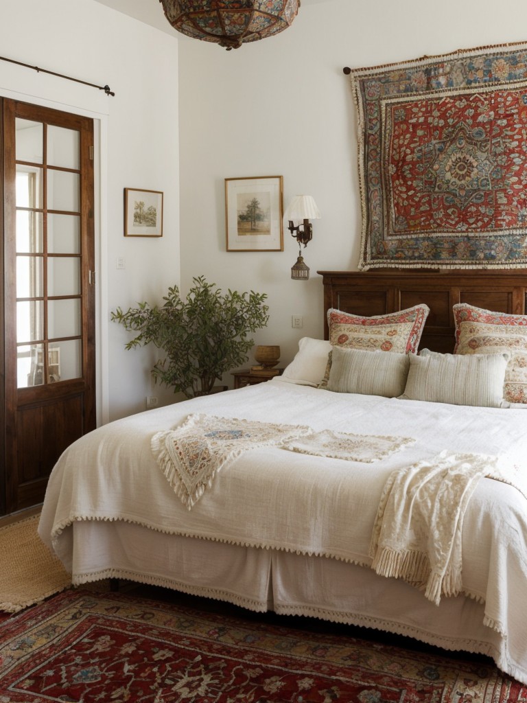 Boho Bedroom Oasis: Explore French Country Charm in Your Apartment!