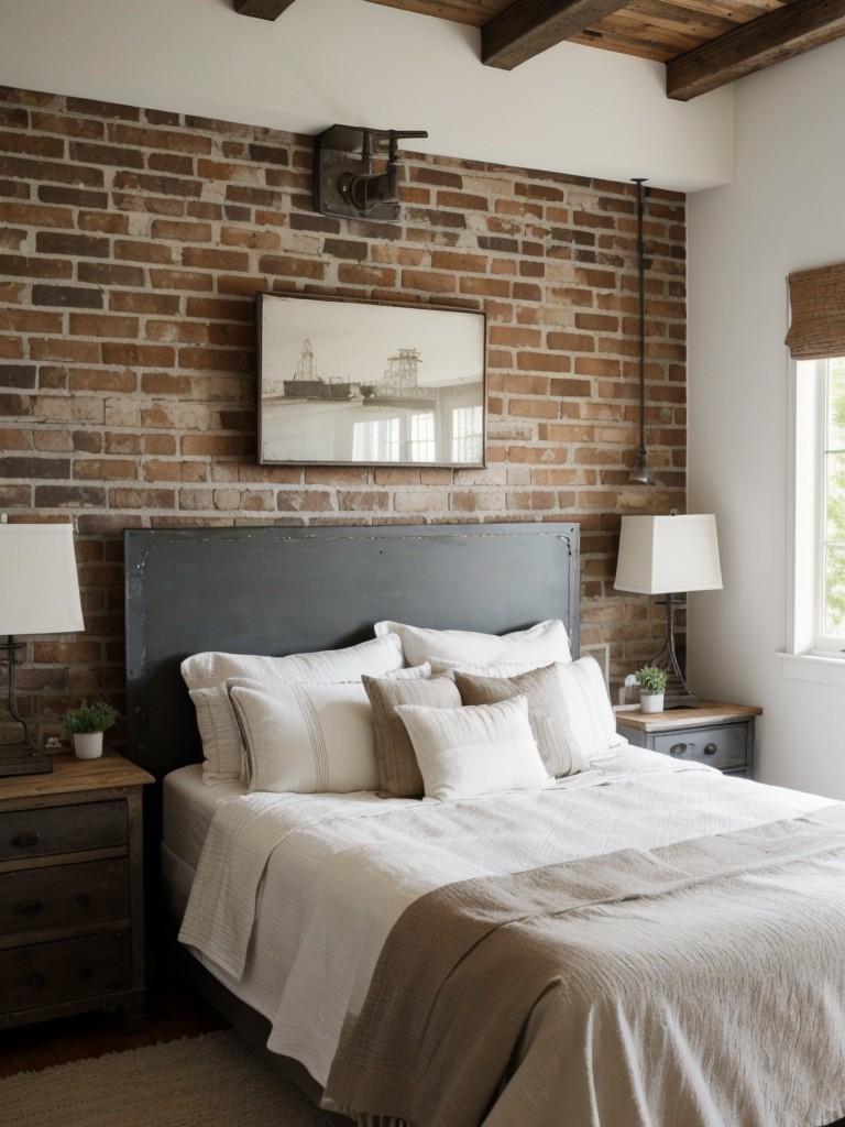 Charming Industrial Chic Bedroom Ideas with Rustic Touches