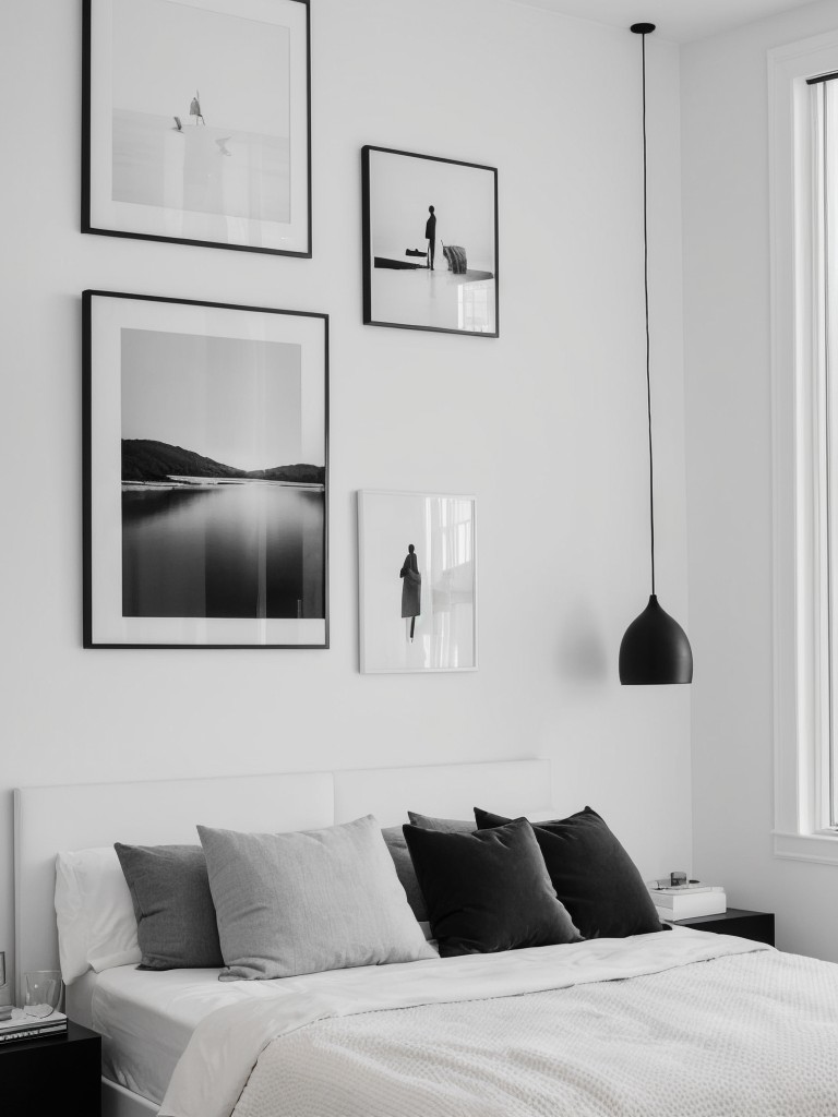 Chic Monochromatic Apartment: White Bedroom Decor Inspiration