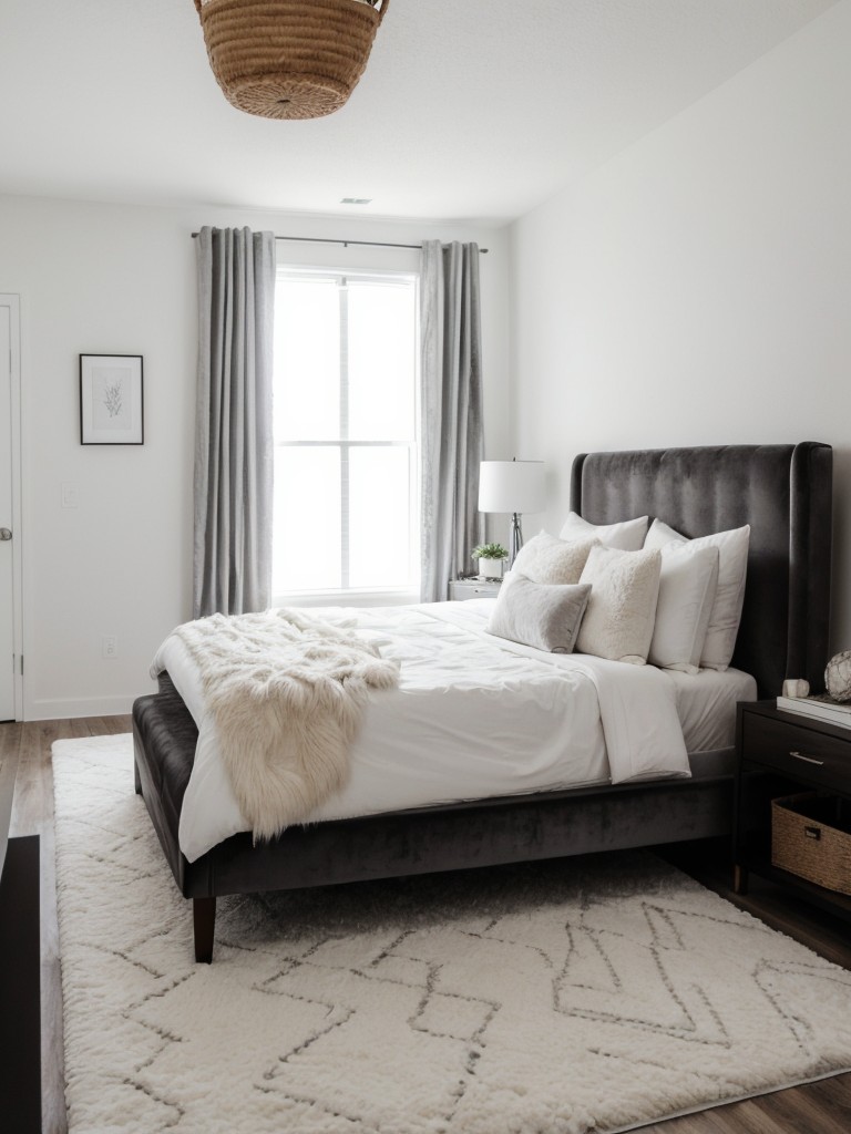 Sleek & Modern White Bedroom Decor: Layer Textures for Cozy Vibes