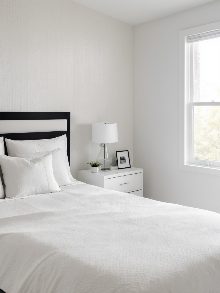 Minimalist White Bedroom: Add Depth with Textures & Patterns