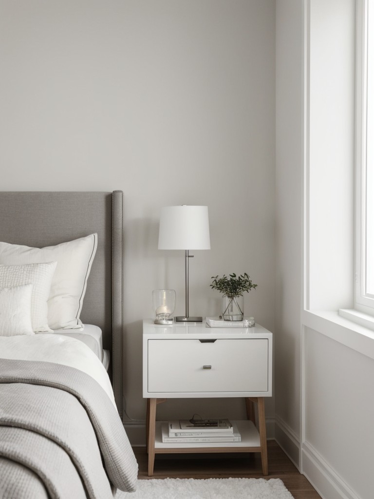 Cozy & Modern: Transform Your Apartment Bedroom with Monochromatic White Decor