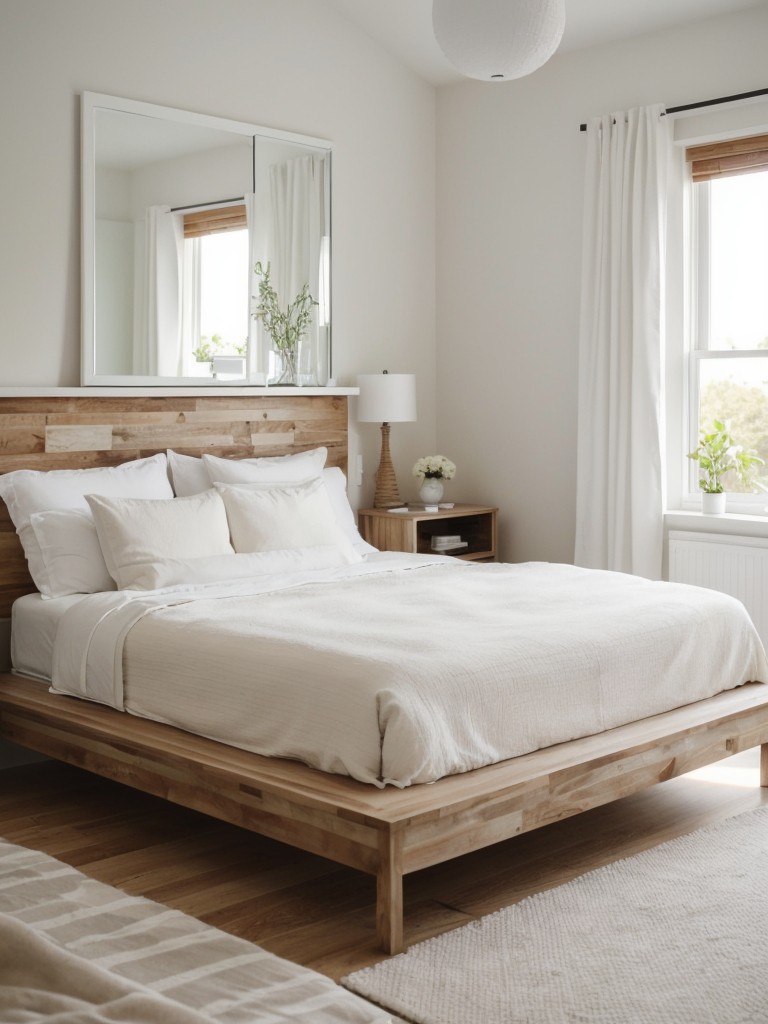 Cozy Bedroom Vibes: Embrace White and Wood Décor!