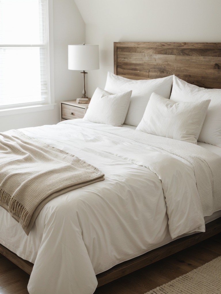 Cozy White & Wood Bedroom: Create a Warm Atmosphere!