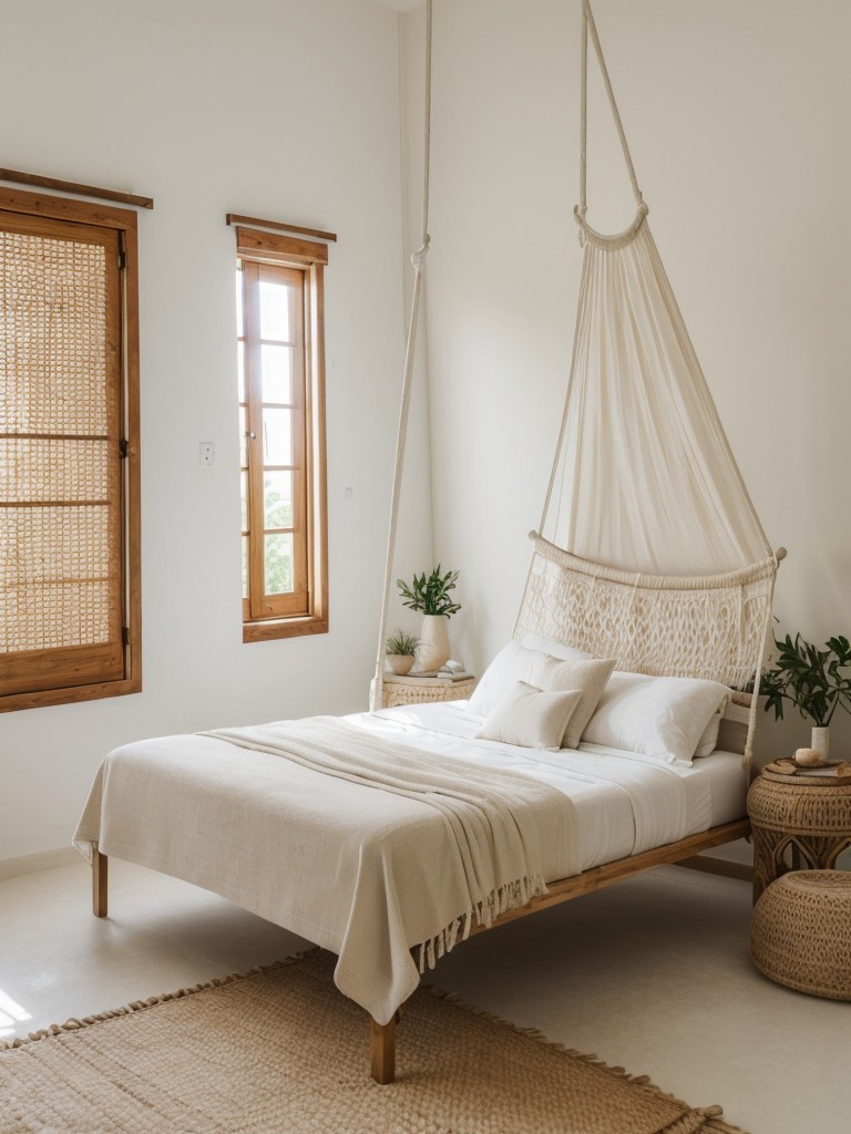 Boho Chic Bedroom: Moroccan-inspired Décor & Cozy Swing Chair!