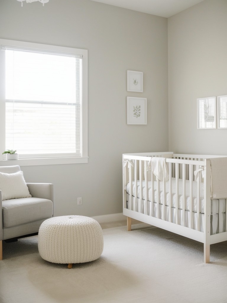 Serene & Minimalist White Nursery Ideas for a Baby-Friendly Room