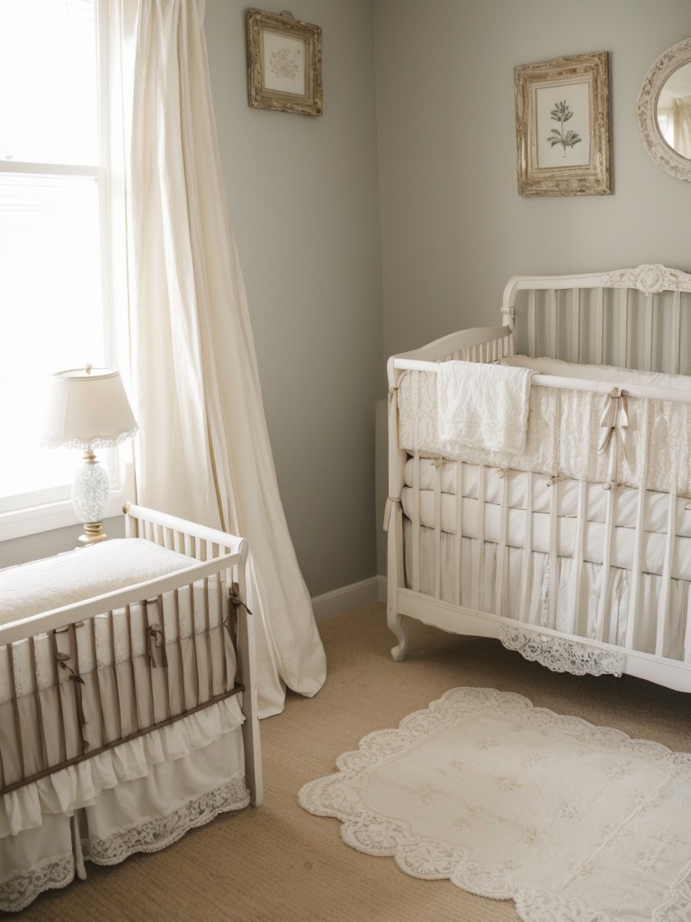 Vintage-inspired Nursery with Delicate Accents for a Tranquil Space