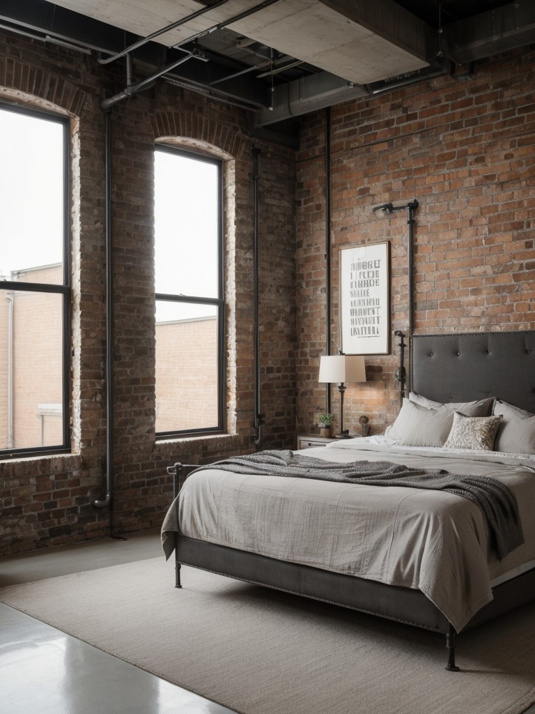 Chic Industrial Apartment Vibes: Gray Bedrooms that Stand the Test of Time!