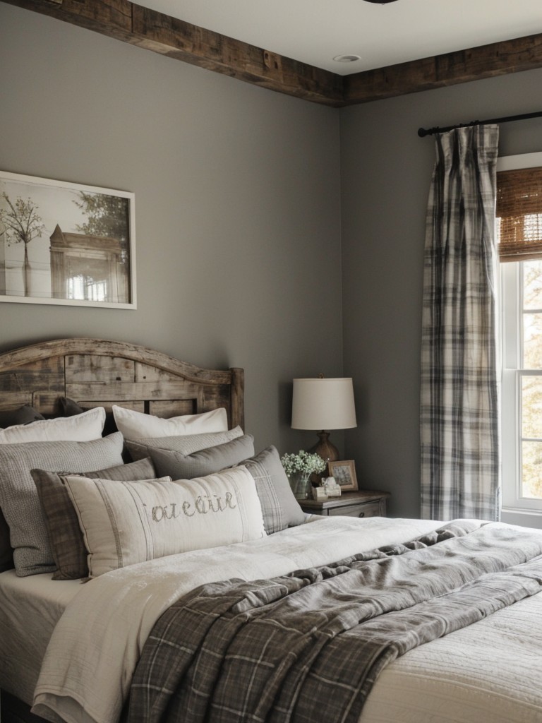 Rustic Charm: Cozy Gray Bedroom Decor Ideas