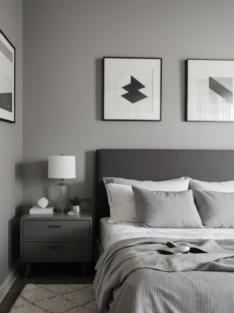 Minimalistic Gray Bedroom Inspo: Create a Sleek Apartment Oasis