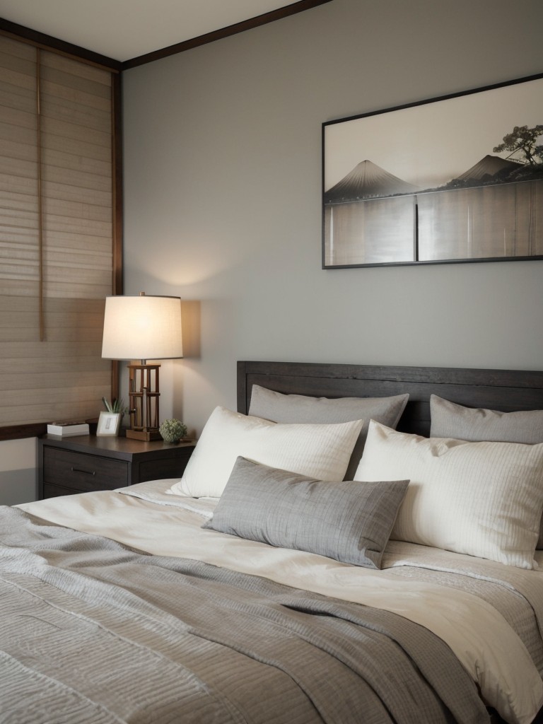 Zen-Inspired Gray Bedroom Decor: Elevate your space with low-profile elegance and calming vibes!