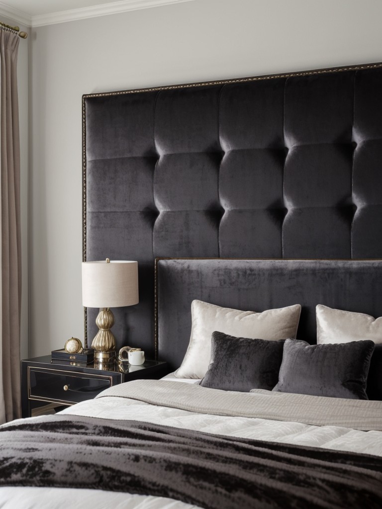 Velvet Vibes: Luxurious Gray Bedroom Decor Ideas