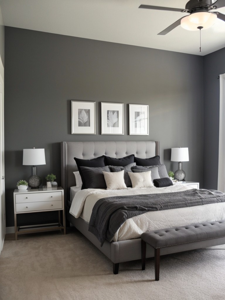 Stunning Gray Bedroom Decor: Create a Striking Focal Point!