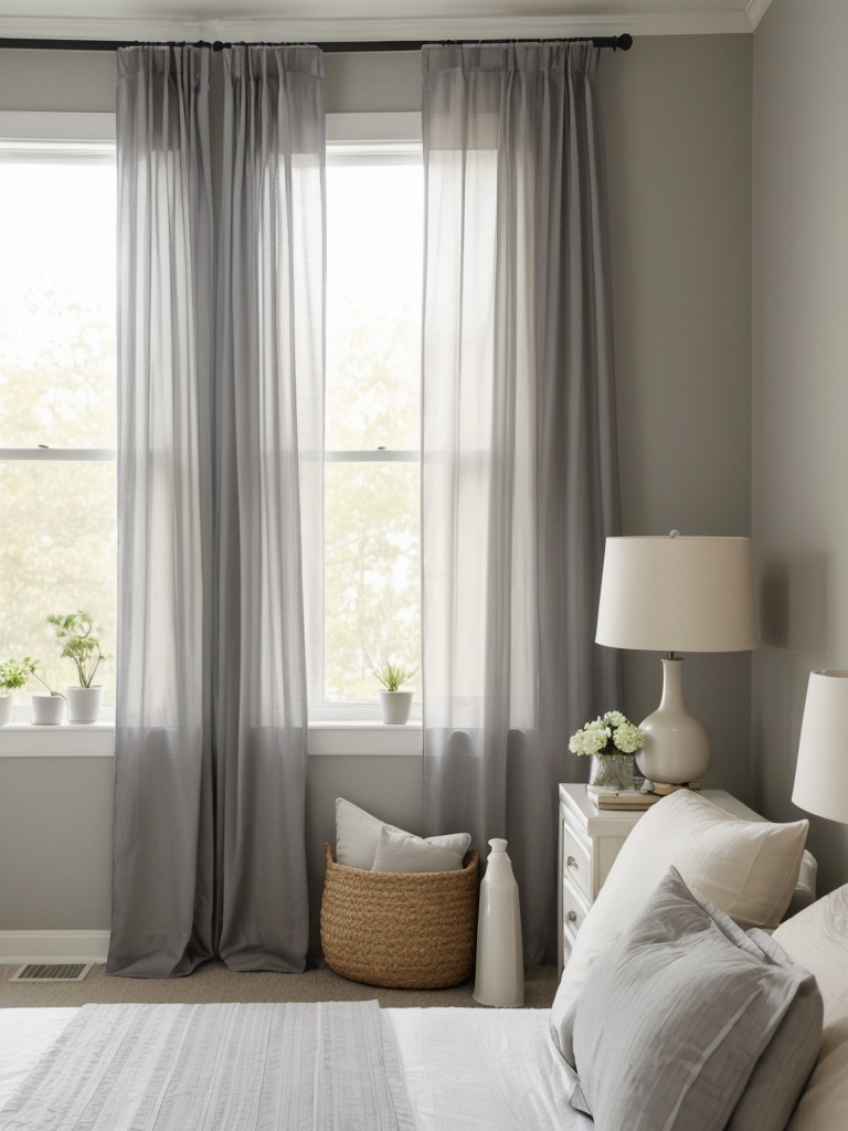 Tranquil Apartment Vibes: Serene Gray Bedroom Decor Ideas