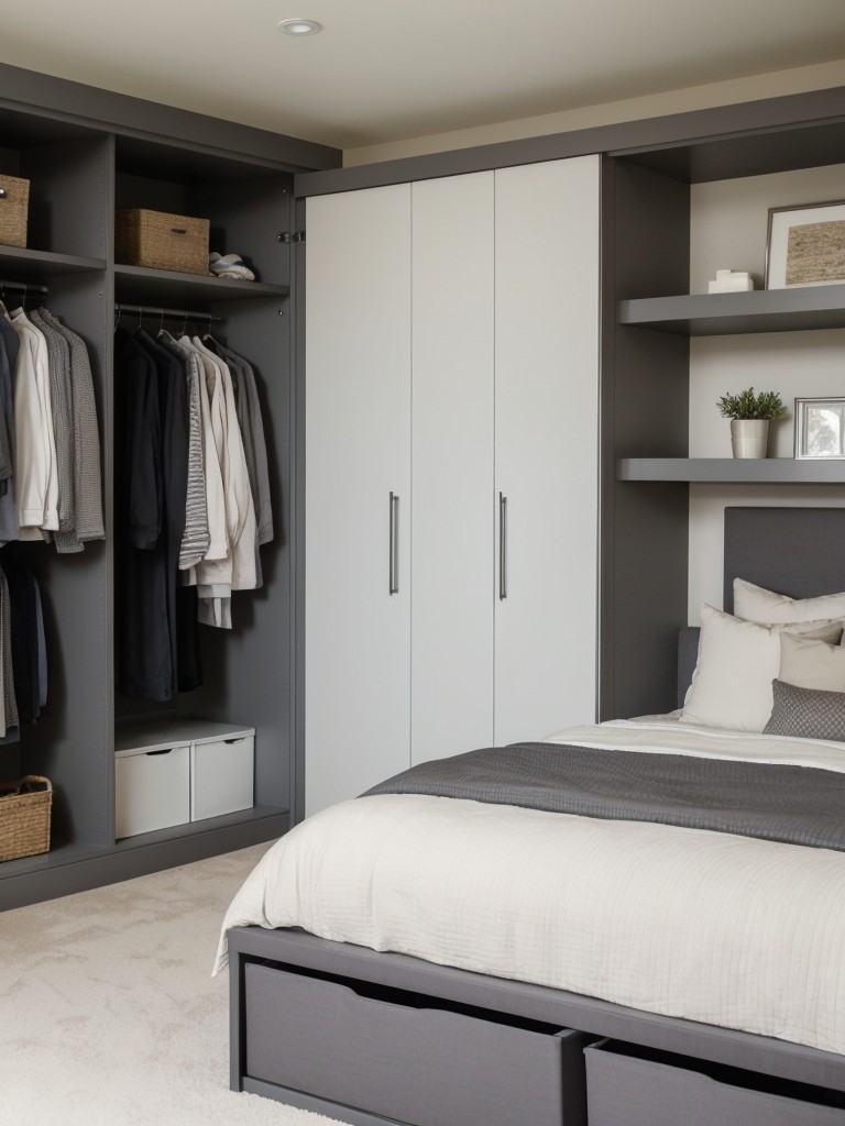 Maximize Apartment Space: Stylish Gray Bedroom Decor Ideas