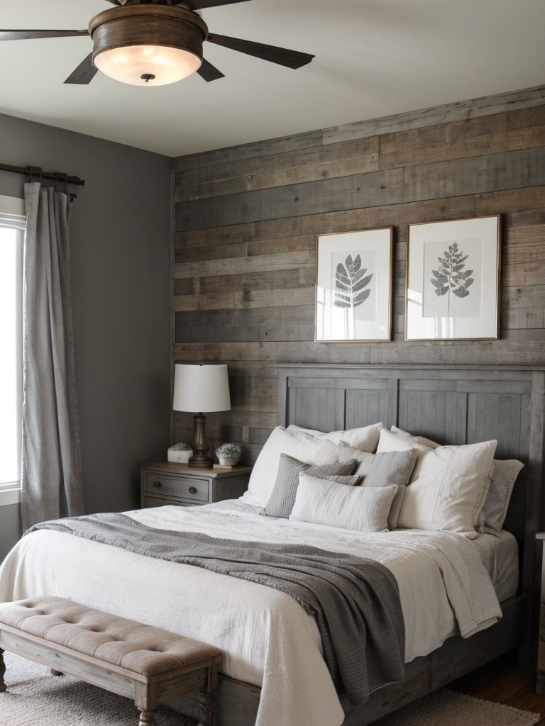 Farmhouse Chic: Rustic Gray Bedroom Ideas