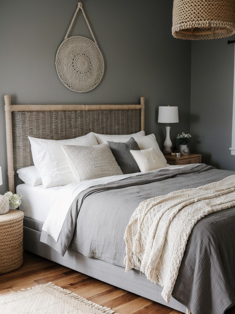 Boho Vibes: Create a Relaxing Gray Bedroom Oasis