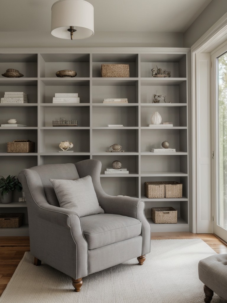 Cozy Gray Bedroom Retreat with Dreamy Reading Nook