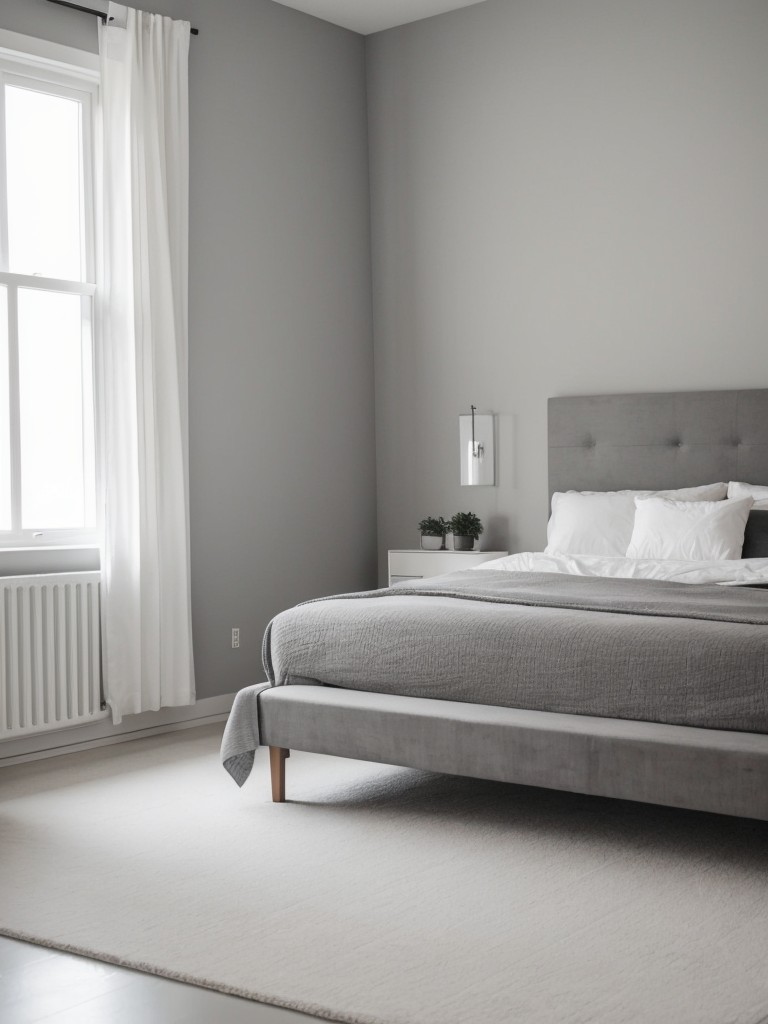 Minimalistic Gray Bedroom for Serene Nights