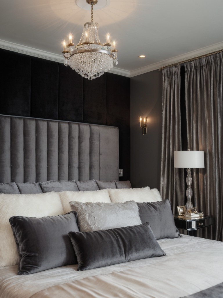 Glam and Dramatic: Ultra-Chic Apartment Bedroom Ideas