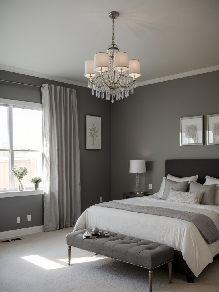 Chic Gray Bedrooms with Stunning Lighting Ideas