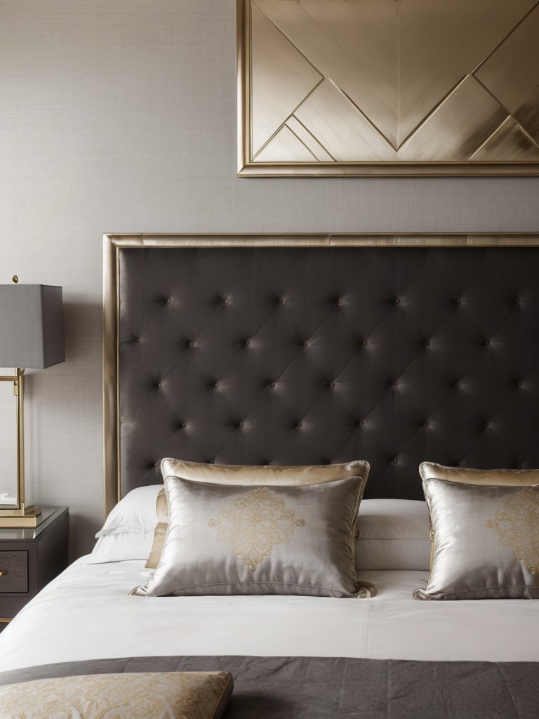 Opulent Gray Bedrooms: Add Glamour with Luxurious Upholstered Headboards