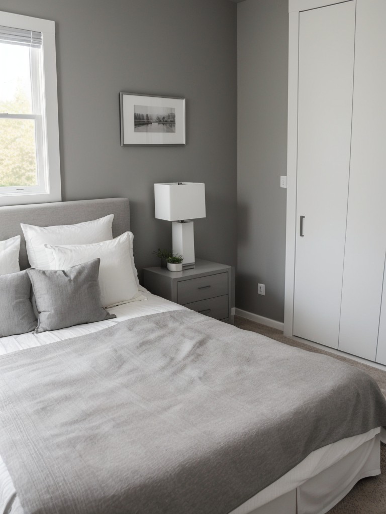 Minimalist Bedroom: Serene Space with Clean Lines & Neutral Hues