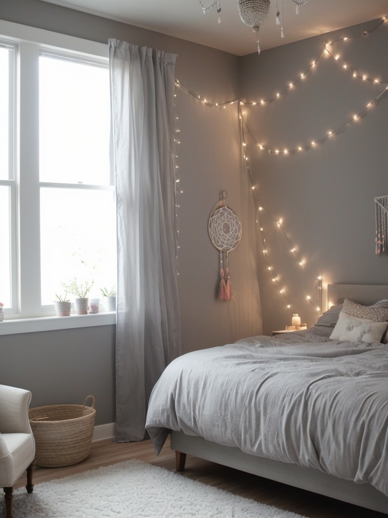 Make your apartment a whimsical retreat with fairy lights and dreamcatchers!