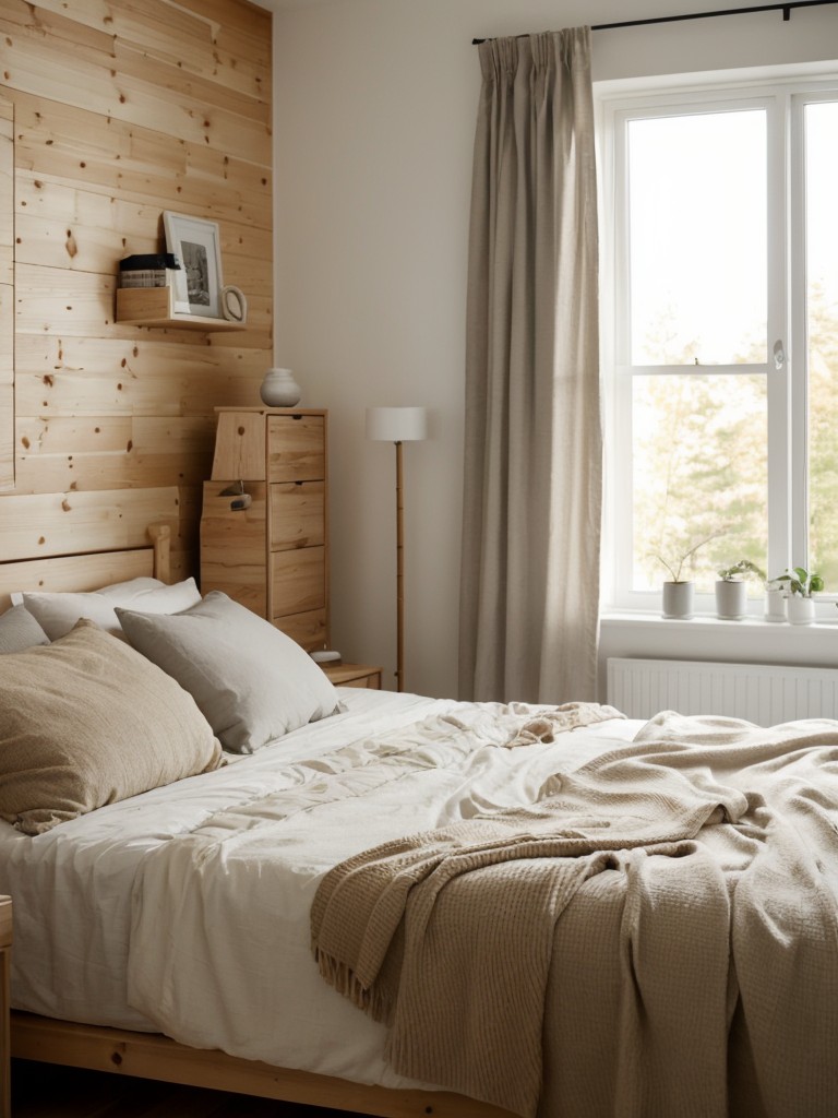 Cozy Nordic Bedroom Inspo: Use Light Wood for a Calming Retreat