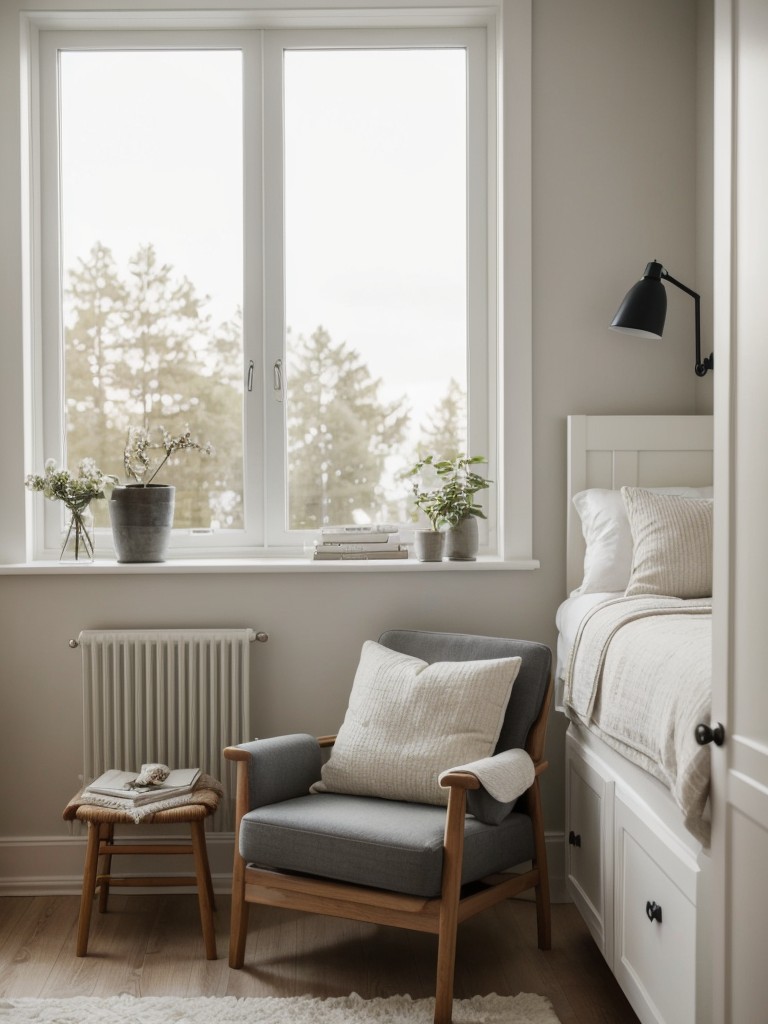 Cozy Window Nook for Ultimate Apartment Relaxation.