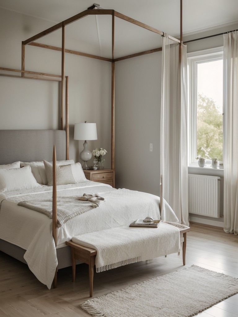 Dreamy Scandinavian Bedroom: Add a Canopy Bed for Elegance