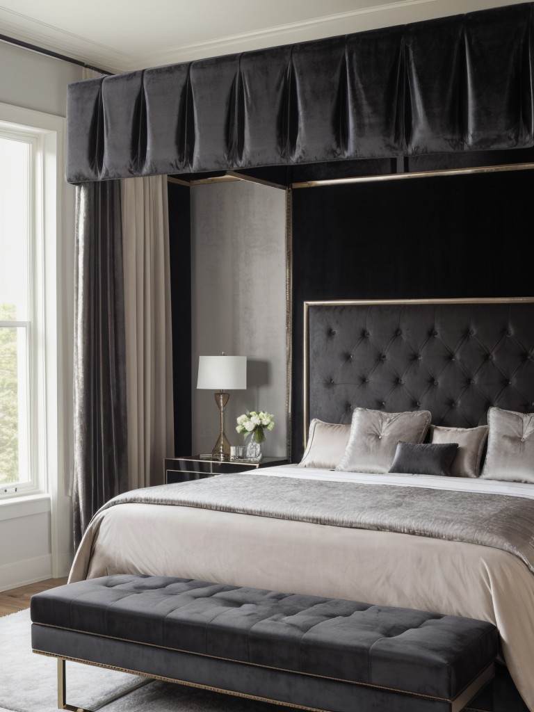 Glam up your apartment with luxurious gray bedrooms!